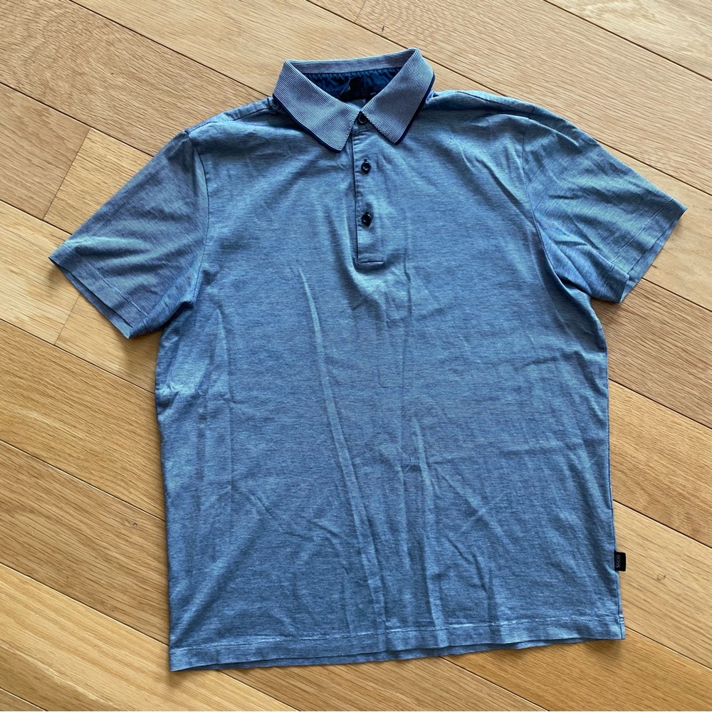 Hugo Boss striped short sleeve polo shirt